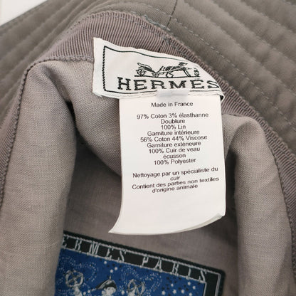 エルメス フレッドHカット コットンリネンバケットハット60