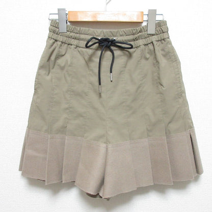サカイ プリーツウールドッキングショートパンツ