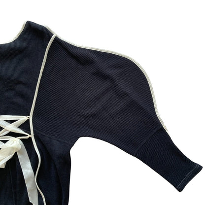 ホウガ lesson pullover ワッフルロングカーディガン