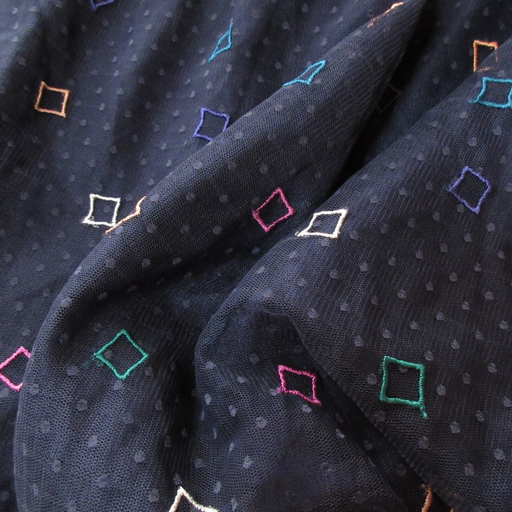 ダイアグラム 刺繍チュールマキシスカート