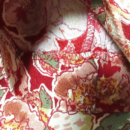 PINK HOUSE フラワープリントちりめんワンピース