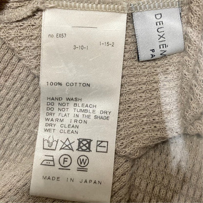 ドゥーズィエムクラス ロングスリーブワッフルカットソー