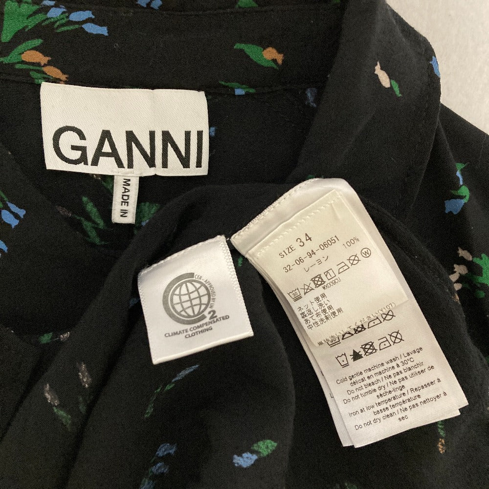 ガニー フラワープリントロングワンピース