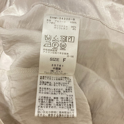 サロンアダムエロペ アセテートヴィンテージサテンブラウス