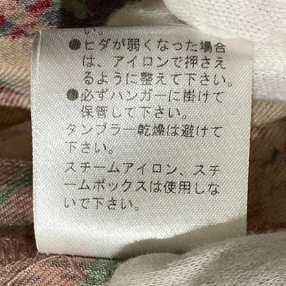 ワンダフルワールド フラワープリントチェックプリーツスカート