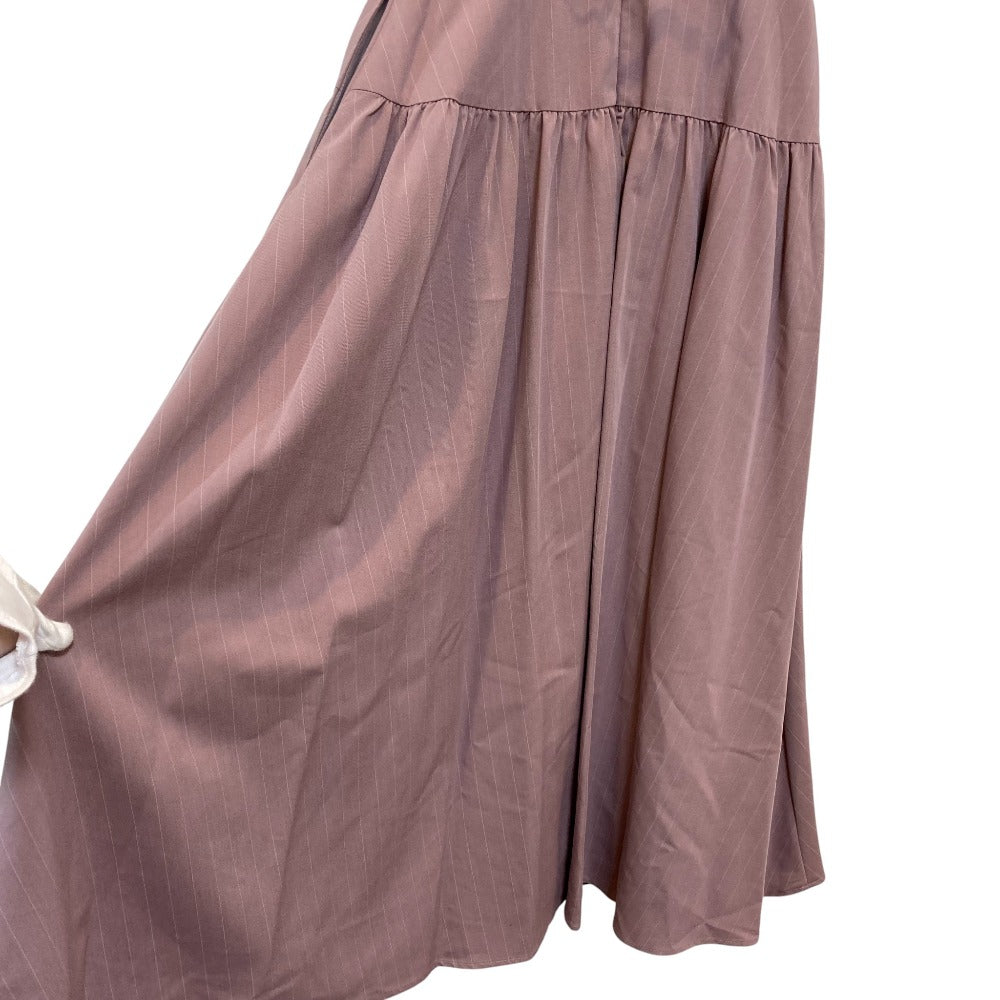 ハーリップトゥ Pin-Stripe Belted Flared Dress ワンピース