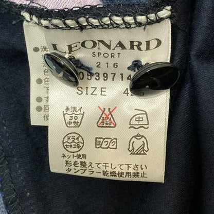 レオナールスポーツ アルファベット柄シャツワンピース