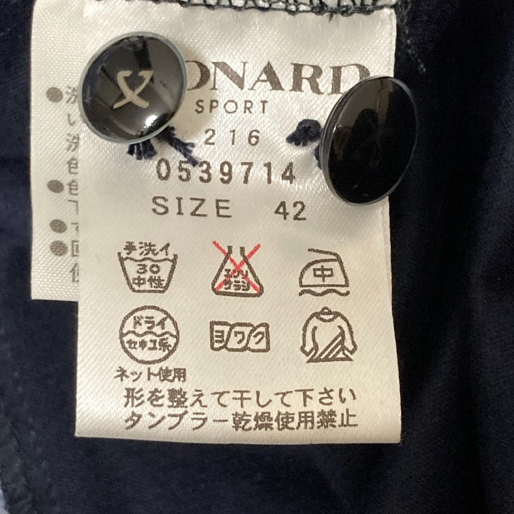 レオナールスポーツ アルファベット柄シャツワンピース