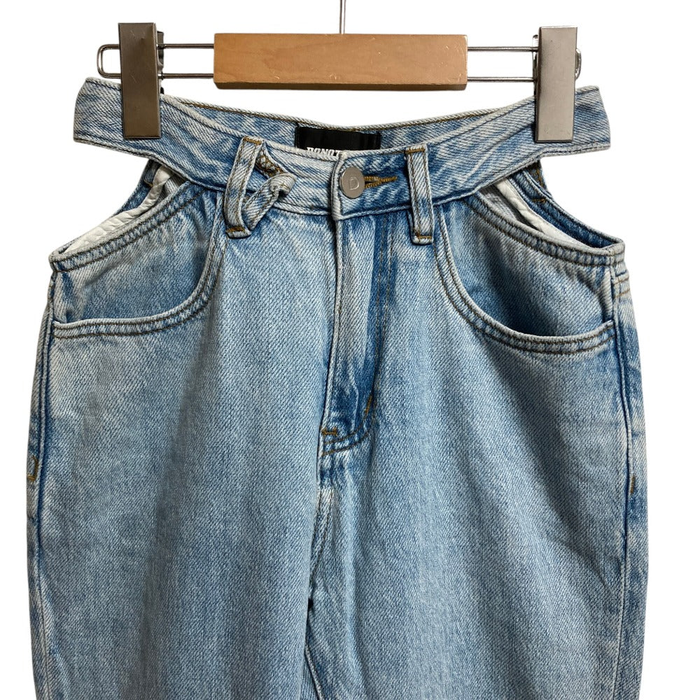 ドゥーノットタグ カットアウトデニムパンツ