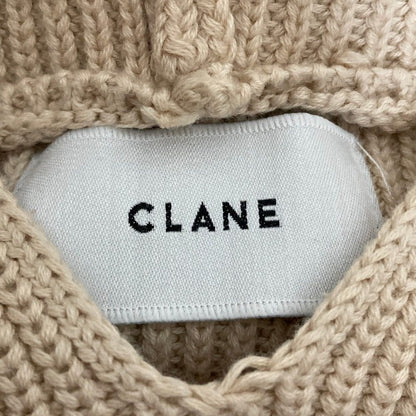 クラネ WIDE HOOD KNIT ニットパーカー