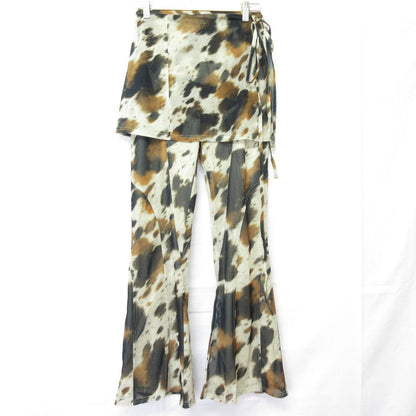 プランクプロジェクト COW Printed Wrap フレアパンツ
