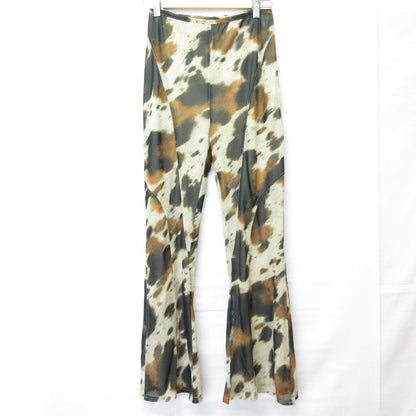 プランクプロジェクト COW Printed Wrap フレアパンツ