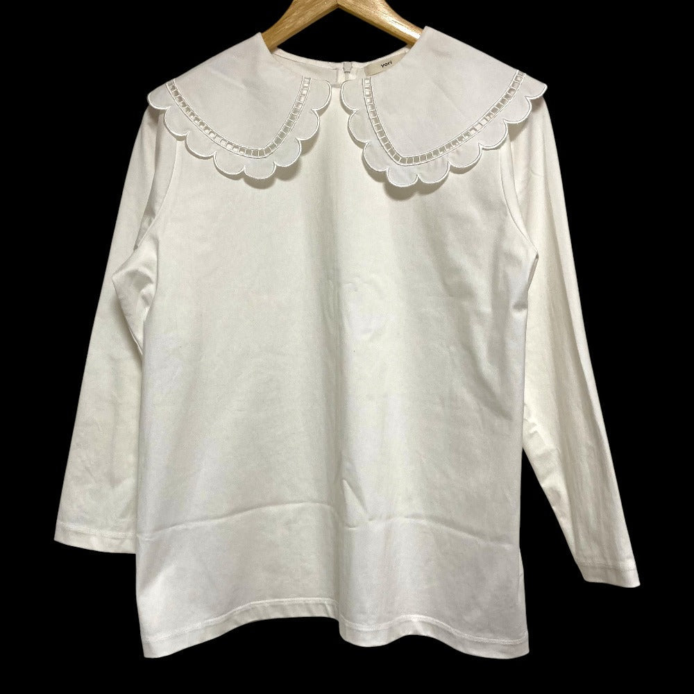 ヨリ スカラップカラーロンTee
