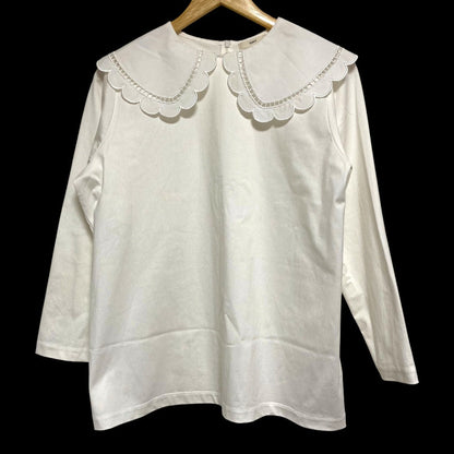 ヨリ スカラップカラーロンTee