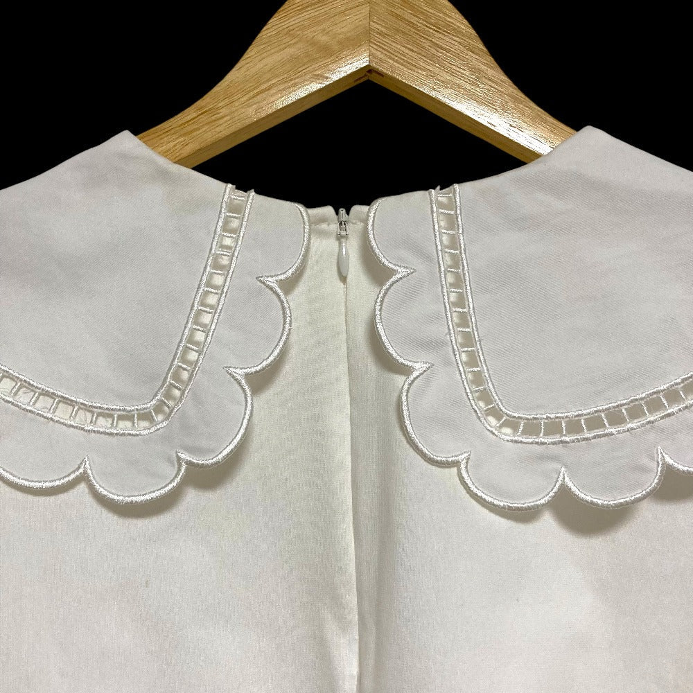 ヨリ スカラップカラーロンTee