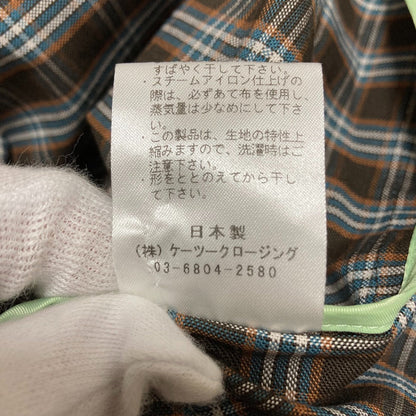 ヨリ コットンチェックテーラードジャケット