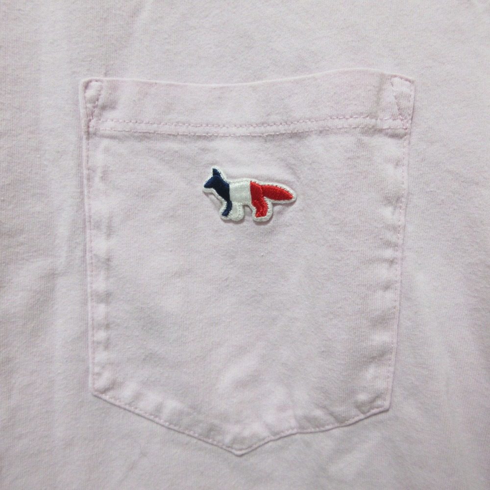 メゾンキツネ TRICOLOR FOX PATCH CLASSIC POCKET Tシャツ