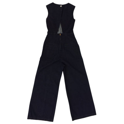 マウジー BACK SLIT DENIM オールインワン