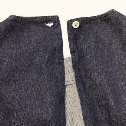 マウジー BACK SLIT DENIM オールインワン