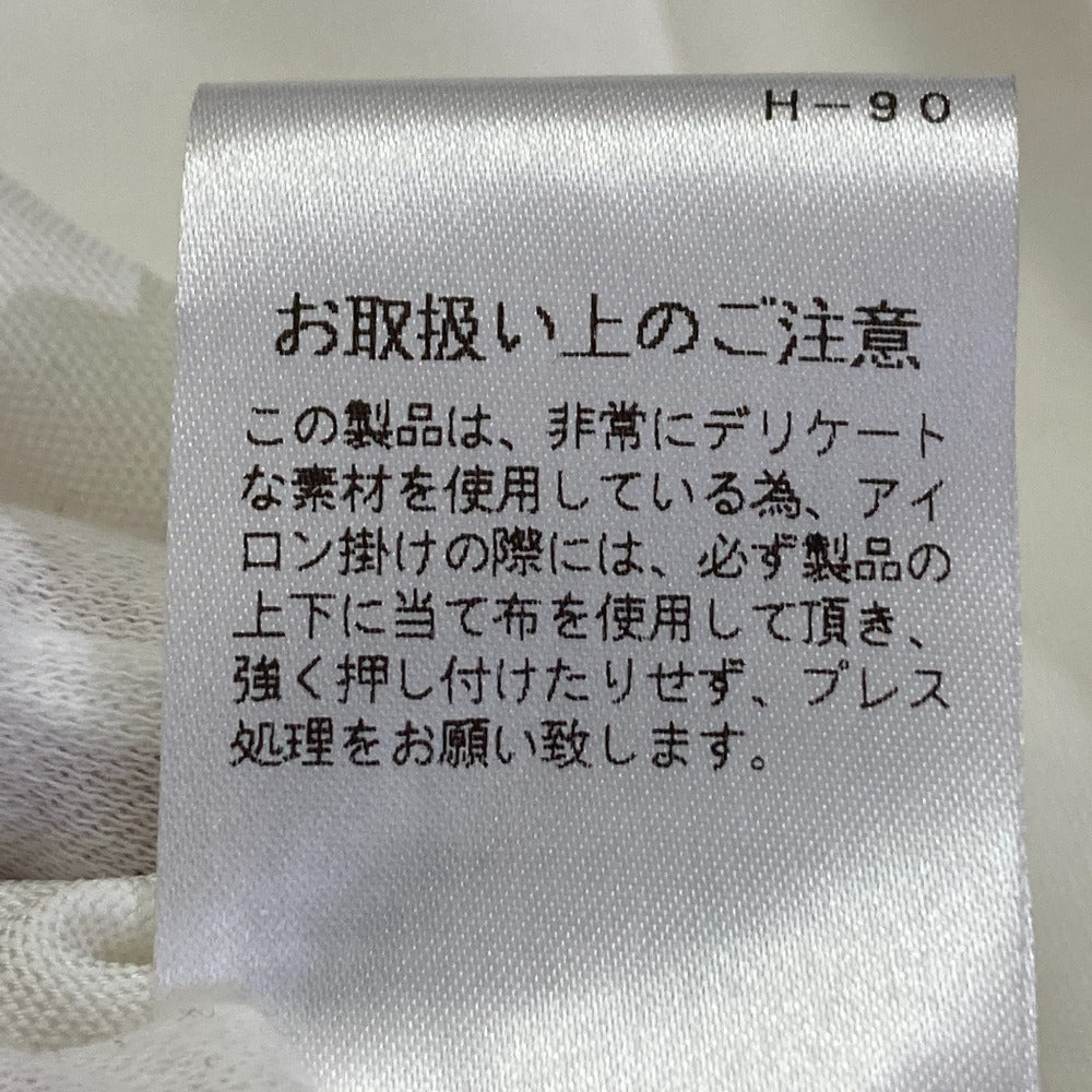 シロコン ロングスリーブリボンカフスブラウス