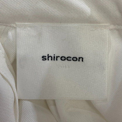 シロコン ロングスリーブリボンカフスブラウス