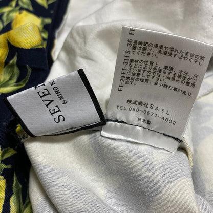 セブンテンバイミホカワヒト レモンプリントパンツ