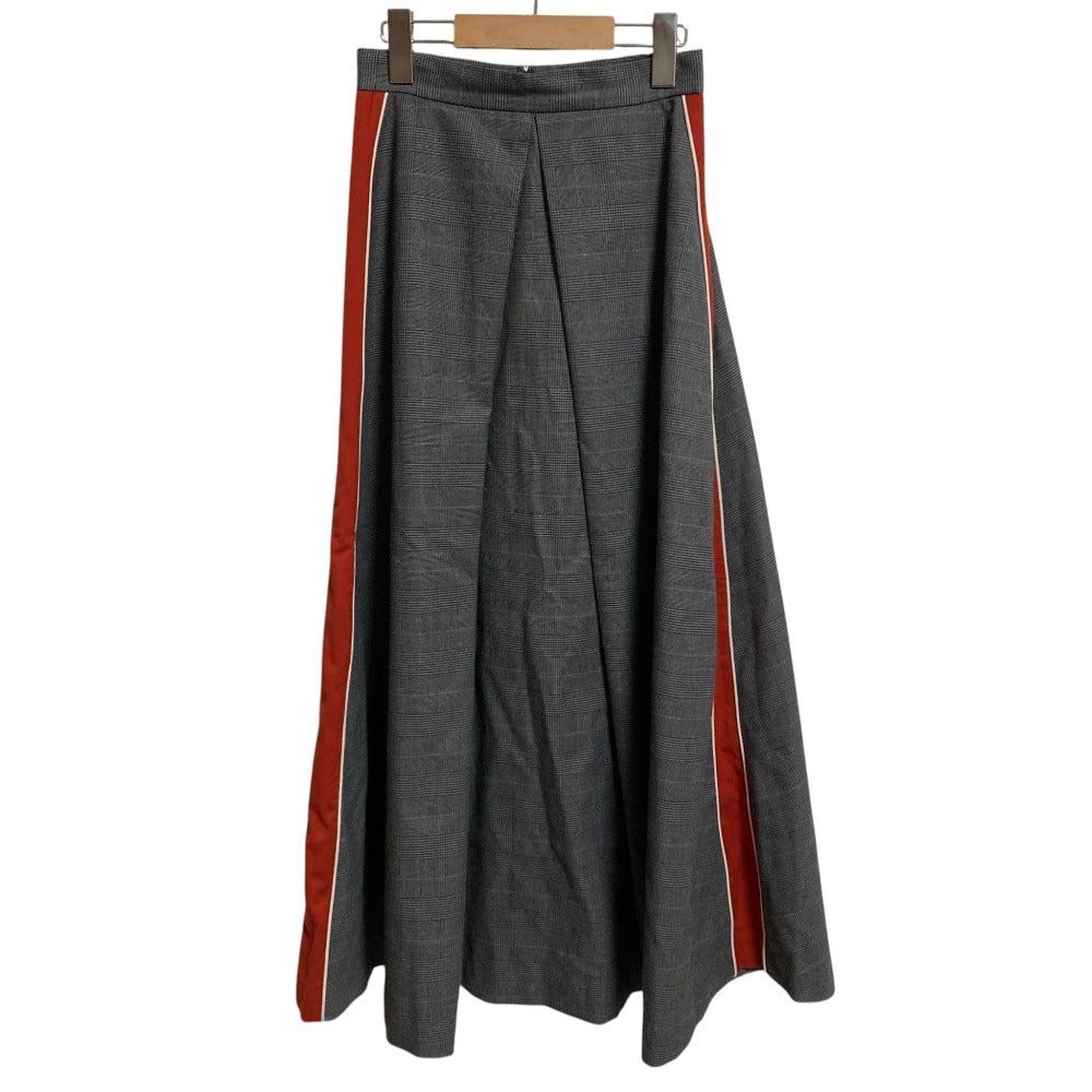 パメオポーズ SIDE LINE SKIRT PLAID ロングスカート