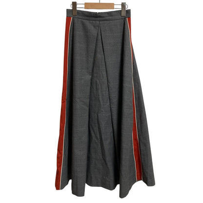 パメオポーズ SIDE LINE SKIRT PLAID ロングスカート