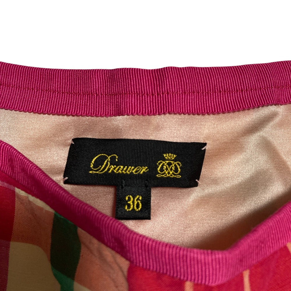Drawer ブロックチェックアシンメトリースカート