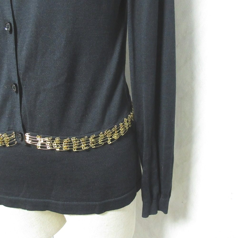 モスキーノチープアンドシック シルクノースリーブニットカーディガンアンサンブル