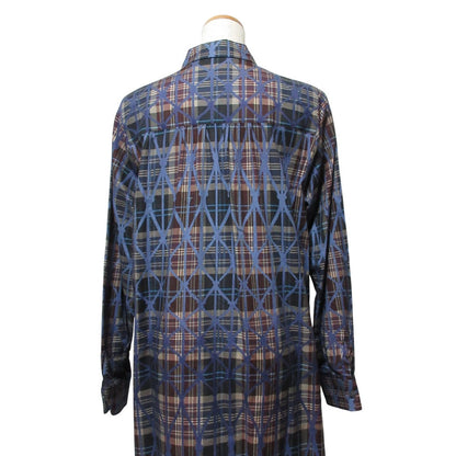 ダーマコレクション チェックロングシャツワンピース