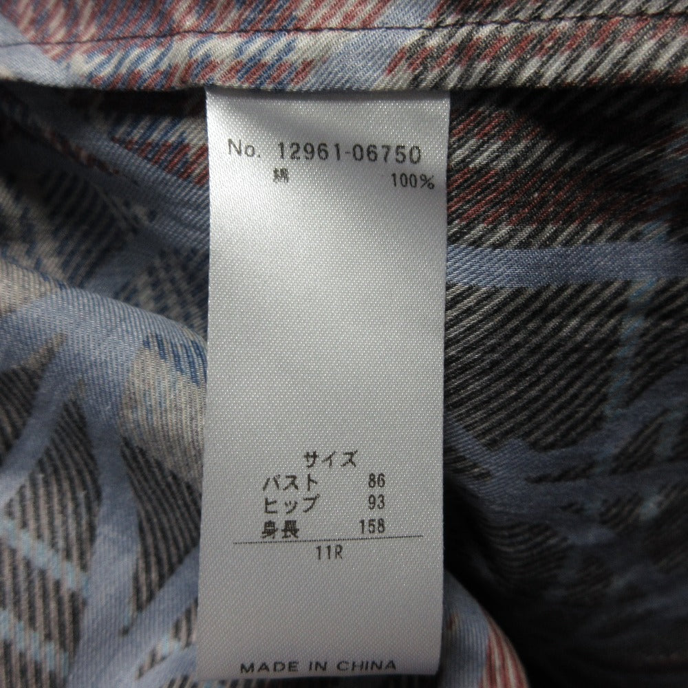 ダーマコレクション チェックロングシャツワンピース