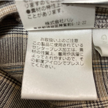 ガリャルダガランテ チェックワイドパンツ