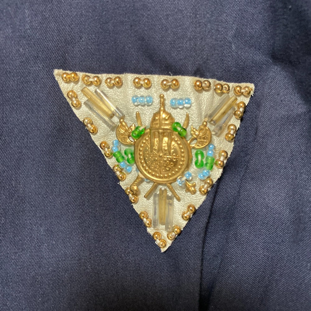 アルベロベロ ツリーモチーフボタン裾プリーツシャツワンピース