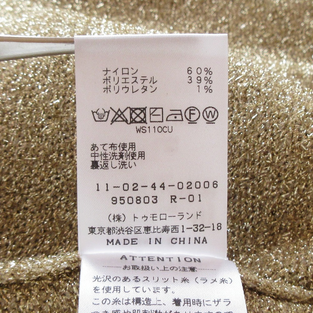 ボールジー シャイニーメタルカーディガン