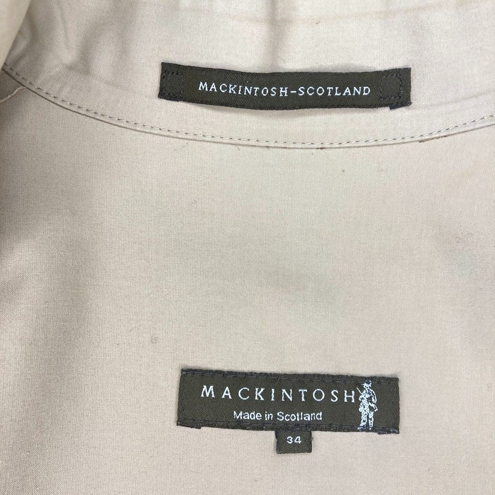 マッキントッシュ ゴム引きステンカラーコート