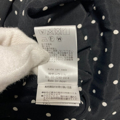 クボサンメイド ドットプリントロングワンピース