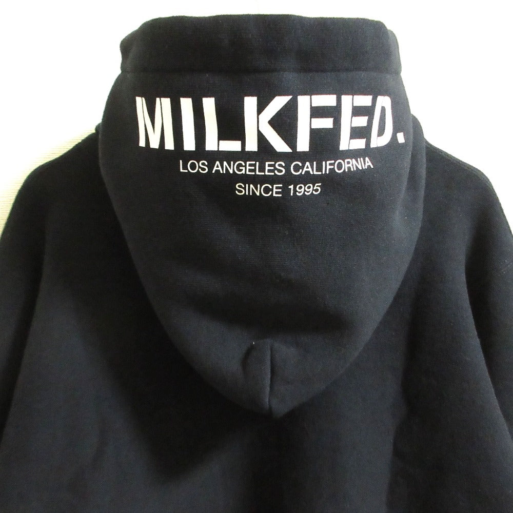 ミルクフェド BAR SWEAT HOODIE スウェットパーカー