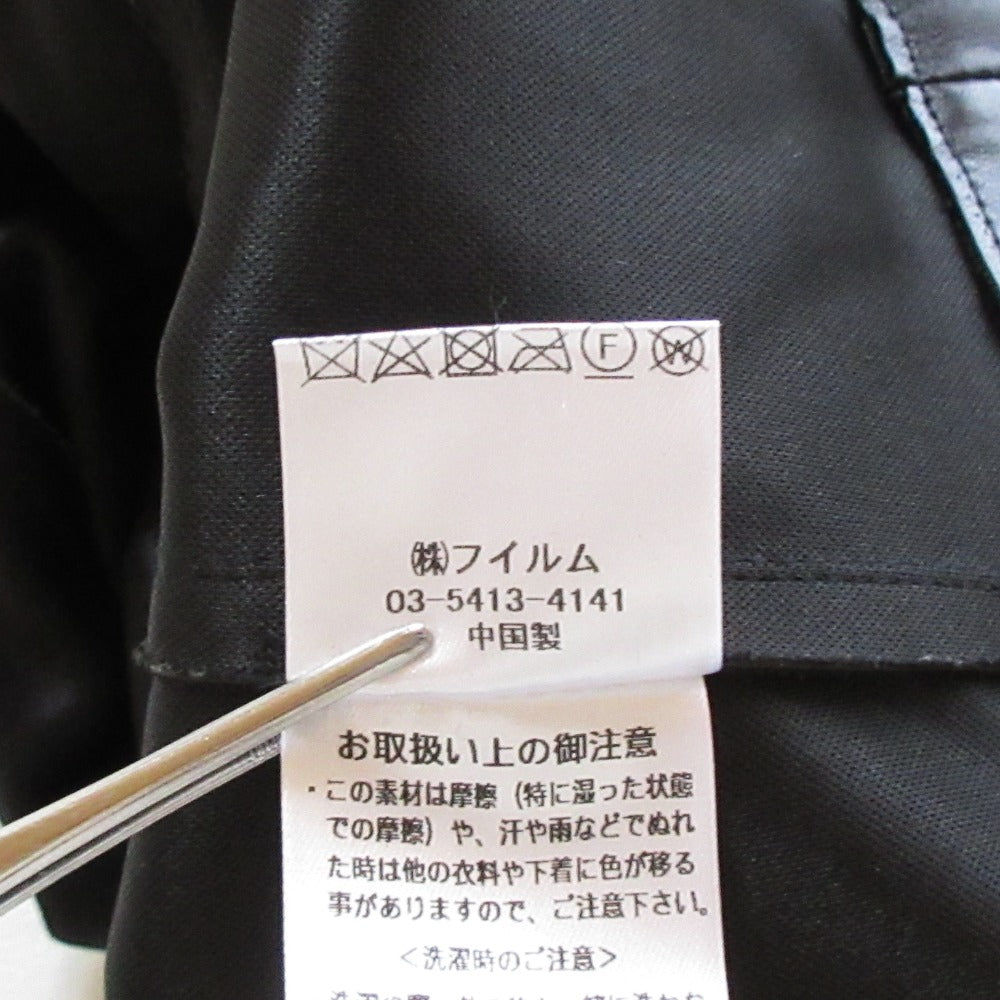 ソブ ダブルスタンダードクロージング フェイクレザー ノーカラージャケット