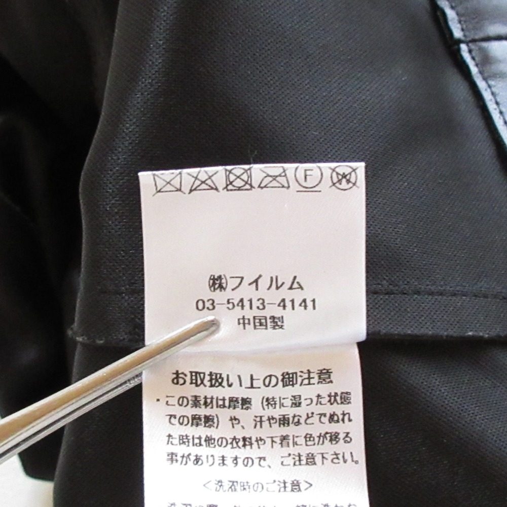 ソブ ダブルスタンダードクロージング フェイクレザー ノーカラージャケット