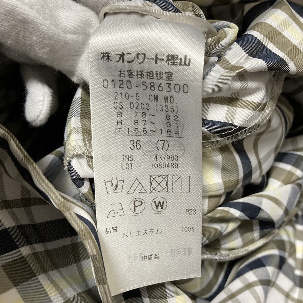 23区 メモリーチェックトレンチコート