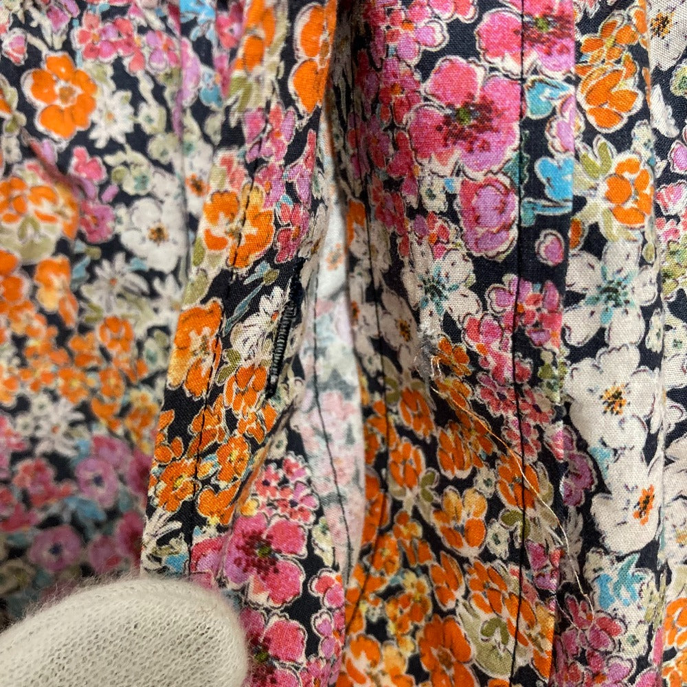 シクラス フラワープリントロングシャツワンピース