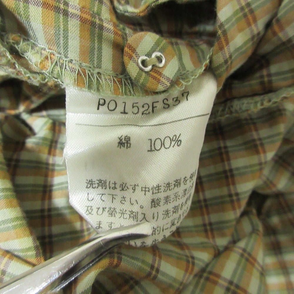 ピンクハウス チェックノースリーブロングワンピース