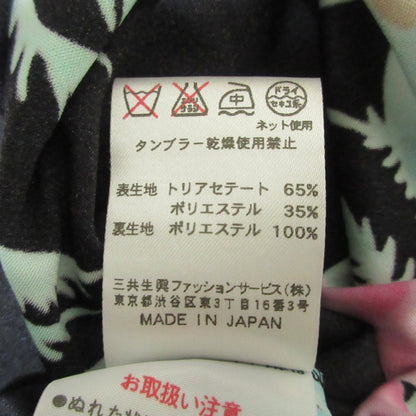 レオナールファッション フラワープリントカンカンストレッチワンピース