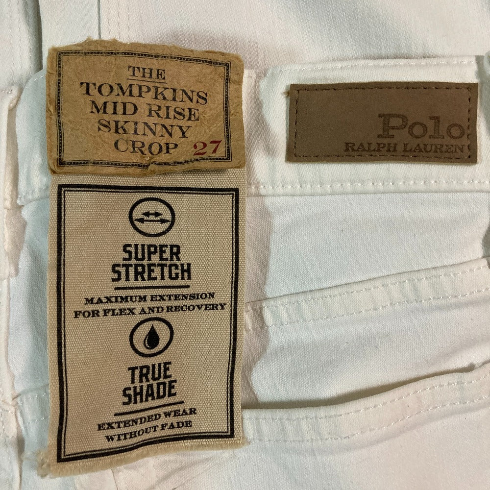 ポロラルフローレン TOMPKINS MID RISE SKINNY CROP デニムパンツ