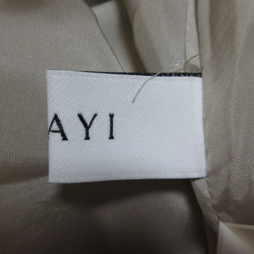 アナイ フラワージャガードボックスプリーツスカート