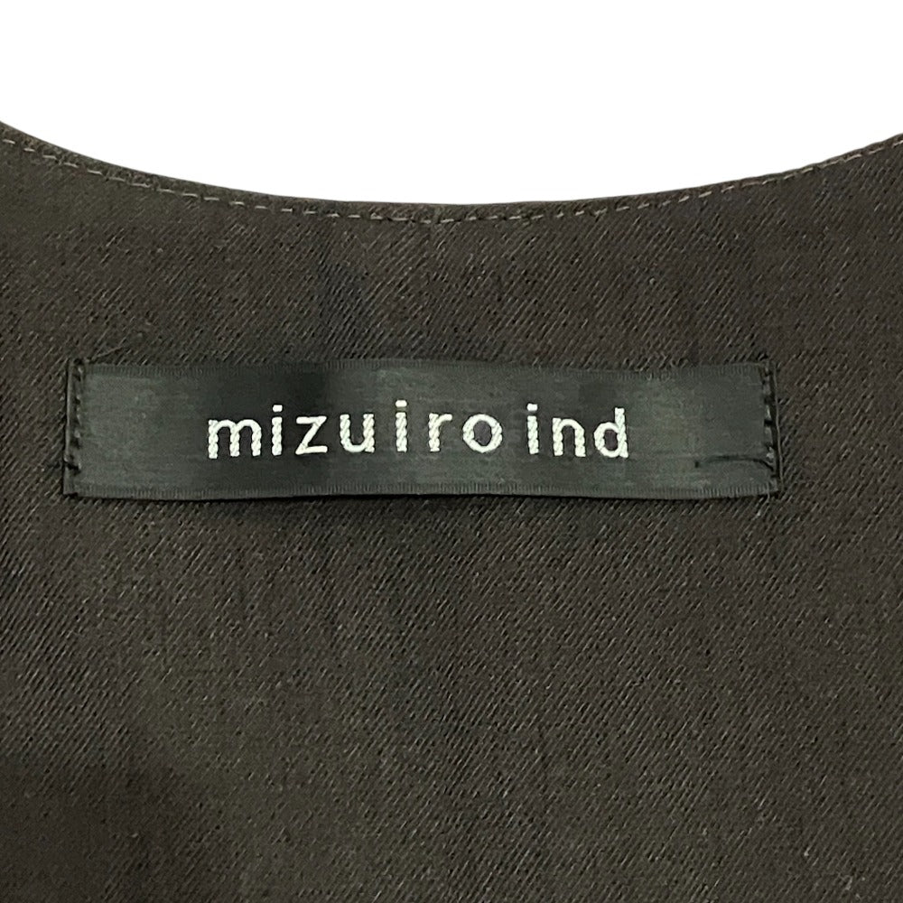 ミズイロインド Vネックノースリーブプルオーバーカットソー