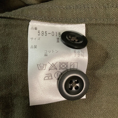 エムエイチエル コットンリネン ベルテッドコート