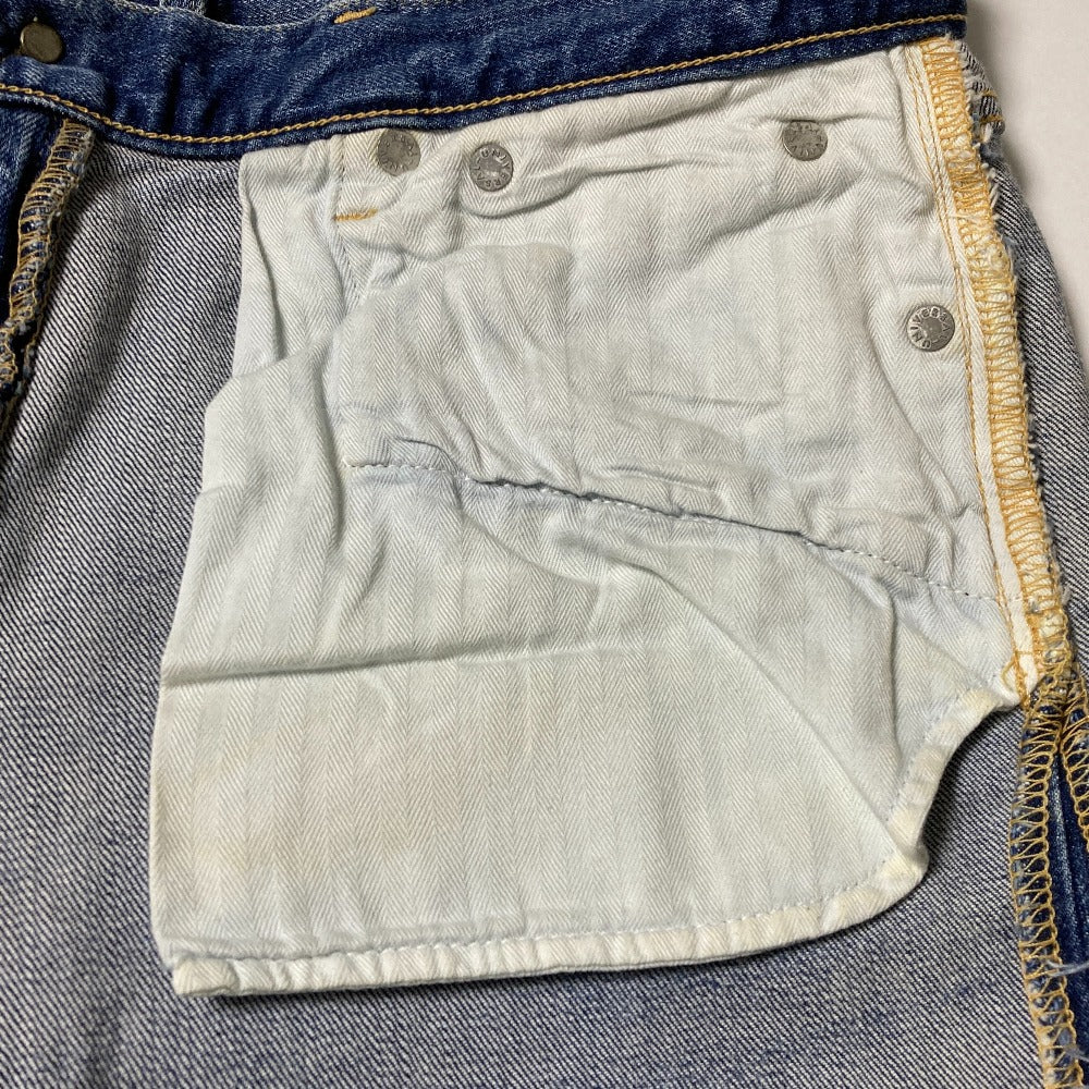 レッドカードデニムテーパードデニムパンツ