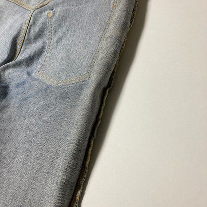 レッドカードデニムテーパードデニムパンツ